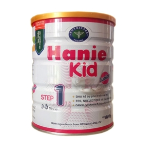 Sữa bột Hanie Kid 1 dành cho trẻ biếng ăn & suy dinh dưỡng 0-6 tháng tuổi (900g)