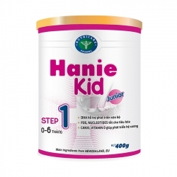 Sữa bột Hanie Kid 1 dành cho trẻ biếng ăn & suy dinh dưỡng 0-6 tháng tuổi (400g)