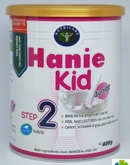 Sữa bột Hanie Kid 2 dành cho trẻ biếng ăn & suy dinh dưỡng 6-12 tháng tuổi (400g)