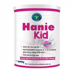 Sữa bột Hanie Kid Junior dành cho trẻ biếng ăn & suy dinh dưỡng 1-10 tuổi (400g)