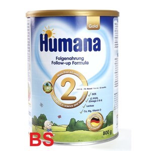 Sữa bột Humana Gold 2 - 800gr (dành cho trẻ từ 6-12 tháng)