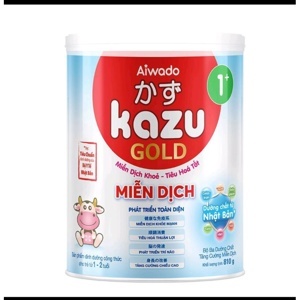 Sữa bột Kazu Miễn Dịch Gold 1+ 810g (từ 12 – 24 tháng)