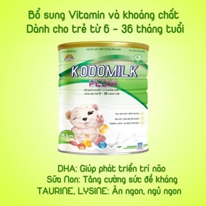 Sữa bột Kodomilk Pedia Goat 900gr dành cho trẻ từ 6 tháng đến 6 tuổi