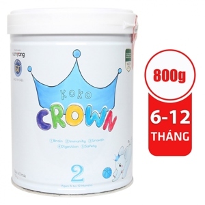 Sữa bột Koko Crown 2 - 800g (từ 06 - 12 tháng tuổi)