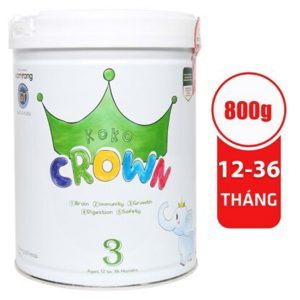 Sữa bột Koko Crown 3 - 800g (từ 1 - 3 tuổi)