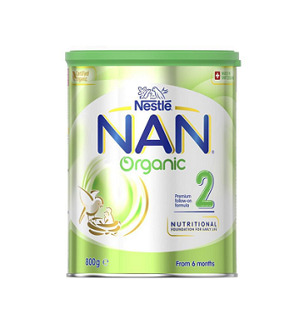 Sữa bột Nan Organic số 2 (Úc) - 800g, dành cho trẻ từ 6-12 tháng