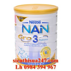 Sữa bột Nestle Nan Gro 3 - hộp 900g (dành cho trẻ từ 1-3 tuổi)