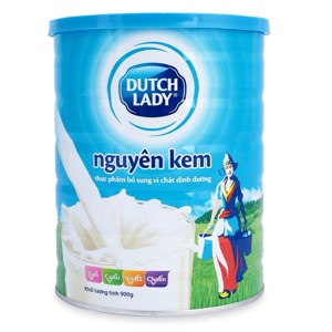 Sữa bột Dutch Lady Cô gái Hà Lan nguyên kem uống liền - hộp 900g