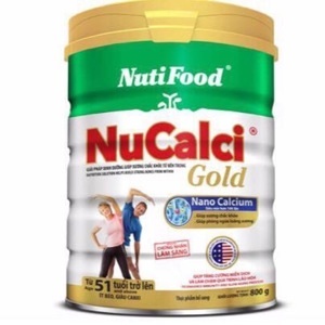 Sữa bột Nutifood Nuti NuCalci Gold - hộp 800g (dành cho người trên 51 tuổi)