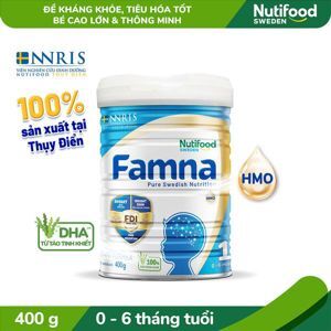 Sữa bột Nutifood Famna số 1 - Lon thiếc 400g (0-6 tháng)