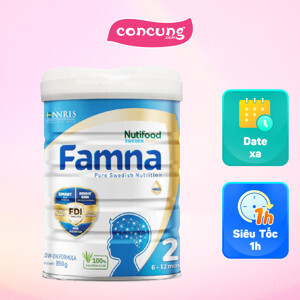 Sữa bột Nutifood Famna số 2 - Lon thiếc 850g (6-12 tháng)