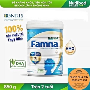 Sữa bột Nutifood Famna số 4 - Lon thiếc 850g (2 tuổi trở lên)