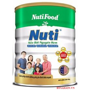 Sữa bột Nutifood Nuti nguyên kem - hộp 900g (mọi lứa tuổi)