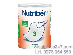 Sữa bột Nutriben 3 - hộp 900g (dành cho trẻ từ 1 - 3 tuổi)