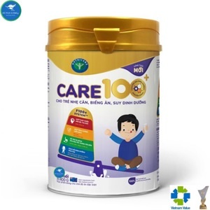 Sữa bột Nutricare Care 100+ mới cho trẻ nhẹ cân biếng ăn - 900g