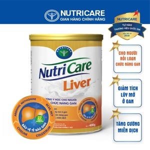 Sữa bột Nutricare Liver - 400g, cho người rối loạn chức năng gan