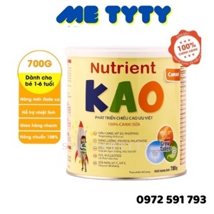 Sữa bột Nutrient Kid 1 - hộp 700g (dành cho trẻ suy dinh dưỡng và biếng ăn cho trẻ từ 6-36 tháng)