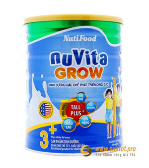 Sữa bột Nuvita Grow 3+ 900g (cho bé từ 3 tuổi trở lên)