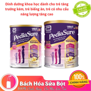 Sữa bột Abbott PediaSure B/A - hộp 1600g (dành cho trẻ biếng ăn từ 1 - 10 tuổi)