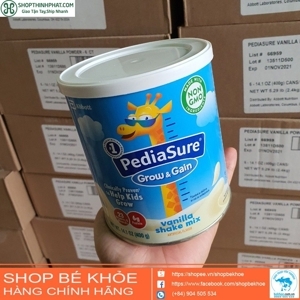 Sữa bột Pediasure Grow & Gain Shake Mix - hộp 397g (dành cho trẻ từ 1-13 tuổi)