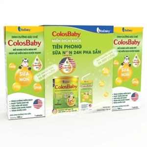 Sữa bột pha sẵn ColosBaby - Vỉ 4 hộp 180ml