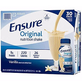 Sữa bột pha sẵn Ensure Original vani chai 237ml