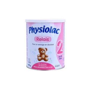 Sữa bột Physiolac số 2 - hộp 400g (dành cho trẻ từ 6 - 12 tháng)