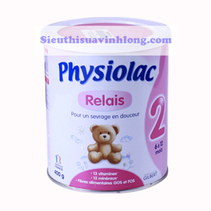 Sữa bột Physiolac số 2 - hộp 400g (dành cho trẻ từ 6 - 12 tháng)