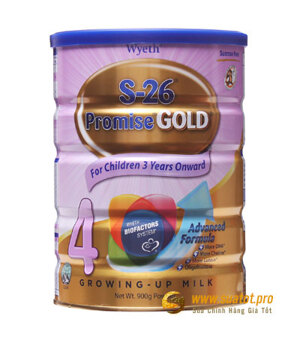 Sữa bột S-26 Promise Gold 4 - hộp 900g (dành cho trẻ từ 3 tuổi trở lên)