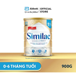 Sữa bột Abbott Similac IQ số 1 - hộp 900g (dành cho trẻ từ 0-6 tháng tuổi)