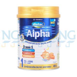 Sữa bột Dielac Alpha Step 1 - hộp 400g (dành cho trẻ từ 0 - 6 tháng)