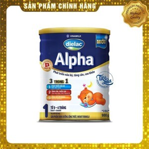 Sữa bột Dielac Alpha Step 1 - hộp 900g (dành cho trẻ từ 0 - 6 tháng)