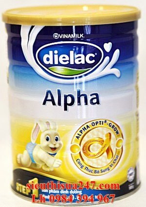 Sữa bột Dielac Alpha Step 1 - hộp 900g (dành cho trẻ từ 0 - 6 tháng)