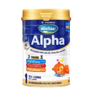Sữa bột Dielac Alpha Step 1 - hộp 900g (dành cho trẻ từ 0 - 6 tháng)