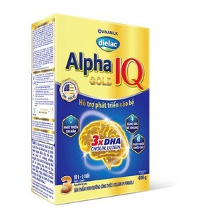 Sữa bột Vinamilk Dielac Alpha Gold Step 3 - 400g (cho trẻ 1-2 tuổi)