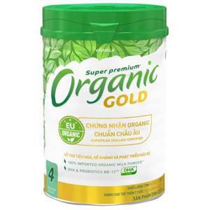 Sữa bột Vinamilk Organic Gold số 4 - 850g, dành cho trẻ trên 4 tuổi