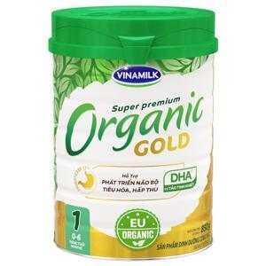 Sữa bột Vinamilk Organic Gold số 1 - 850g, dành cho trẻ từ 0-6 tháng