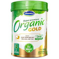 Sữa bột Vinamilk Organic Gold số 4 - 850g, dành cho trẻ trên 4 tuổi