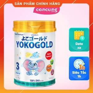 Sữa bột Vinamilk Yoko Gold 3 lon 850g (cho trẻ từ 2 - 6 tuổi)