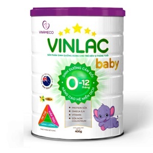 Sữa bột Vinlac baby (số 0) - 400g (Dành cho bé 0-12 tháng)