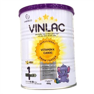 Sữa bột Vinlac số 1 - 400g (Dành cho bé 6-36 tháng)