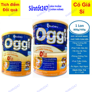 Sữa bột VitaDairy Oggi 0+ - 400g (dành cho bé từ 0-12 tháng tuổi)