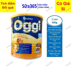 Sữa bột VitaDairy Oggi 0+ - 400g (dành cho bé từ 0-12 tháng tuổi)