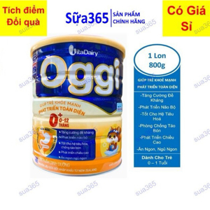 Sữa bột VitaDairy Oggi 0+ - 800g (dành cho bé từ 0-12 tháng tuổi)