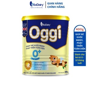 Sữa bột VitaDairy Oggi 0+ - 800g (dành cho bé từ 0-12 tháng tuổi)