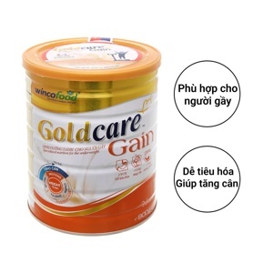 Sữa bột Wincofood GoldCare Gain Vani - 900g (dành cho người gầy)