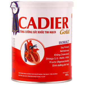 Sữa Cadier Gold - 400g, dành cho người tim mạch và tiểu đường