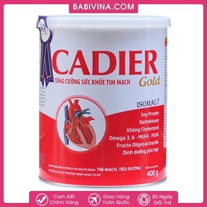 Sữa Cadier Gold - 400g, dành cho người tim mạch và tiểu đường