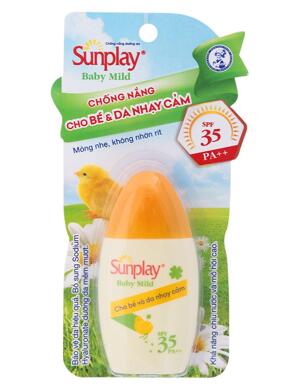 Sữa chống nắng cho bé và da nhạy cảm Sunplay Baby Mild