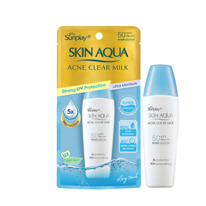 Sữa chống nắng dưỡng trắng da mặt Sunplay Skin Aqua Acne Clear